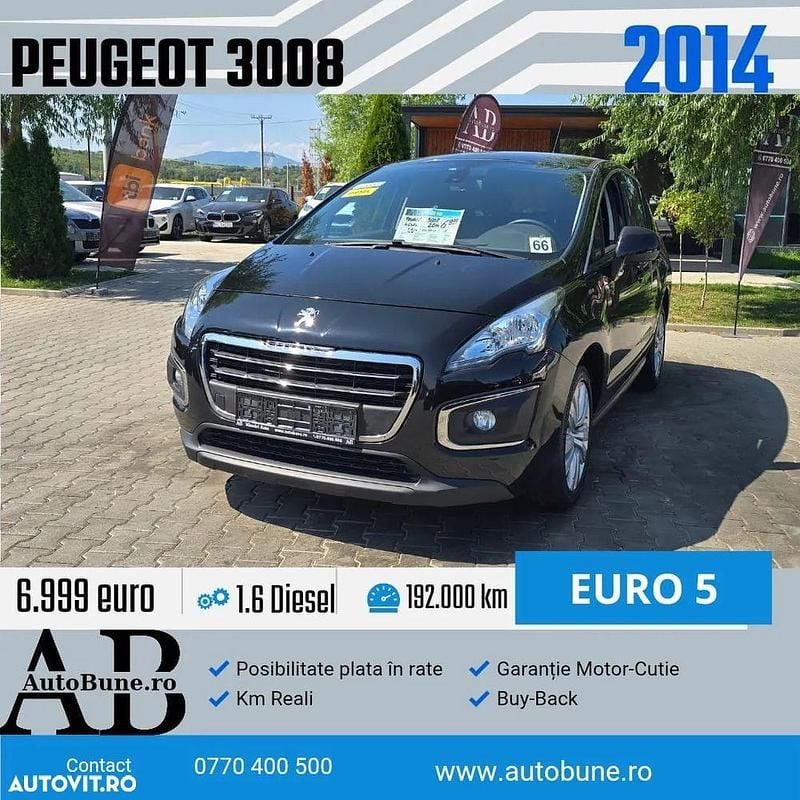 Culoarenegru Utilizat 2014 Peugeot 3008 Allure SUV | 6.999 EUR (Preț bun) - Imagine 1/4