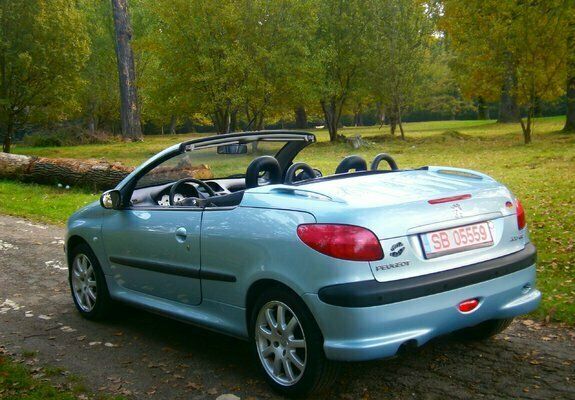Second-hand Peugeot 206 CC 116 CP (85 kW) 2001 Albastru Cabrio