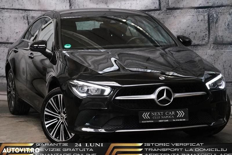 Culoarenegru Utilizat 2022 Mercedes CLA250e Berlinǎ | 25.229 EUR (Preț bun) - Imagine 1/4