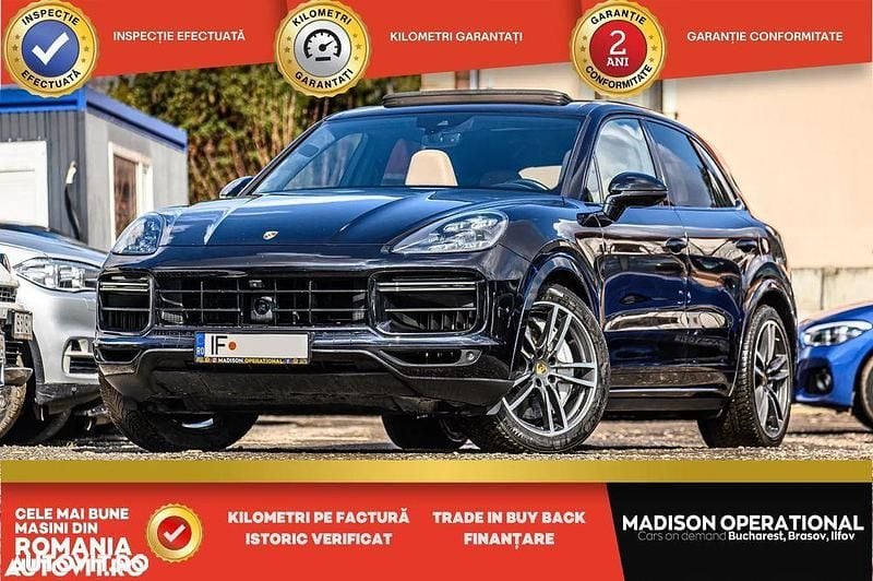 Negru Utilizat 2019 Porsche Cayenne Turbo SUV | 52.950 EUR - Imagine 1/4