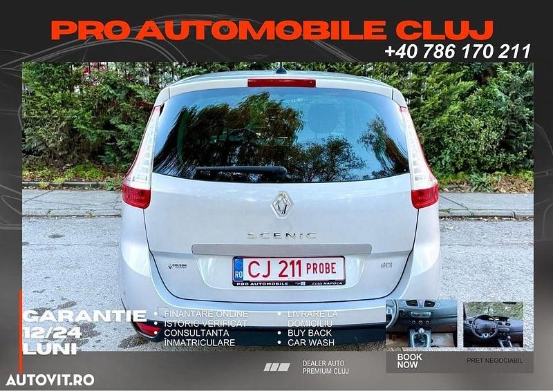 Second-hand Renault Scénic III 110 CP (80 kW) 2012 Culoareargint Monovolum