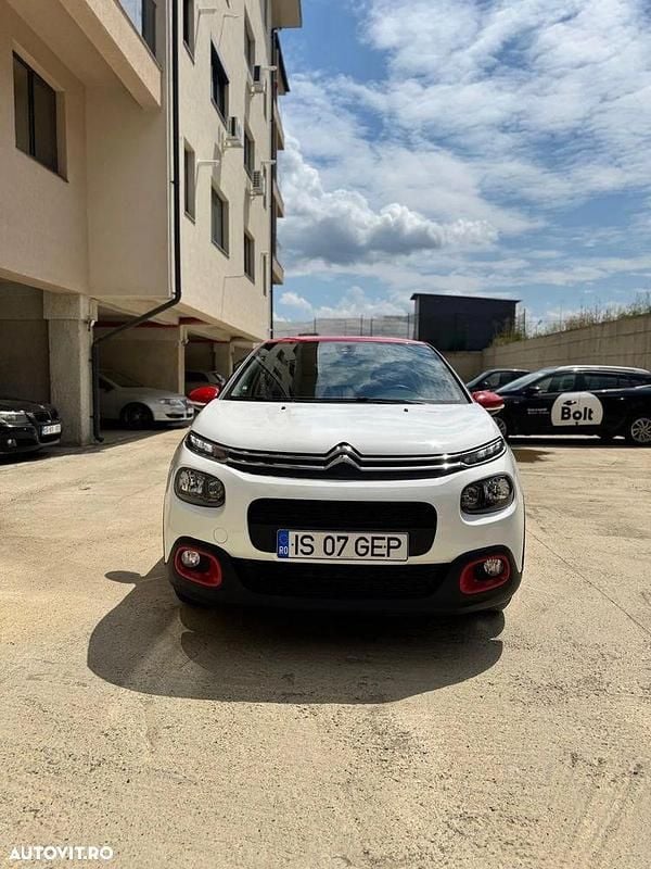 Culoarealb Utilizat 2018 Citroën C3 Feel Hatchback | 8.700 EUR (Preț OK) - Imagine 1/4