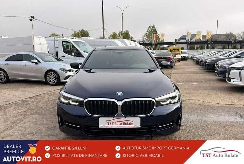 Culoarealbastru Utilizat 2021 BMW 530e Comfort Edition Berlinǎ | 32.670 EUR (Preț OK) - Imagine 1/4