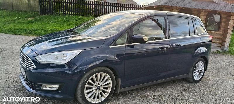 Culoarealbastru Utilizat 2017 Ford Grand C-Max Titanium Monovolum | 5.600 EUR (Preț bun) - Imagine 1/4
