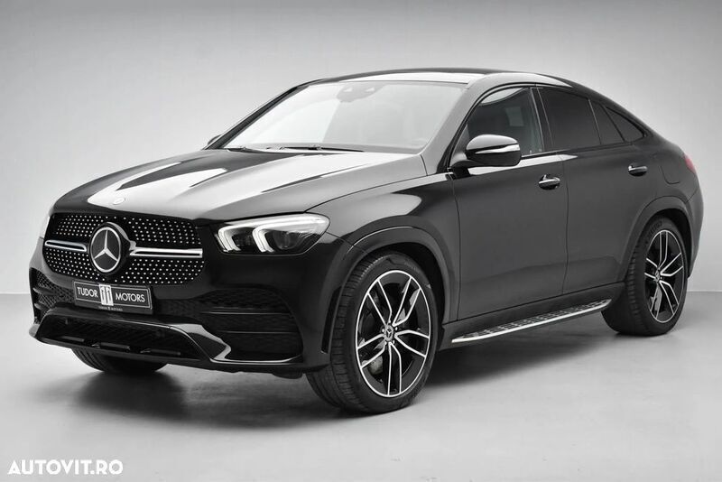 Negru Utilizat 2022 Mercedes GLE350 AMG line Coupe | 72.489 EUR (Preț OK) - Imagine 1/4