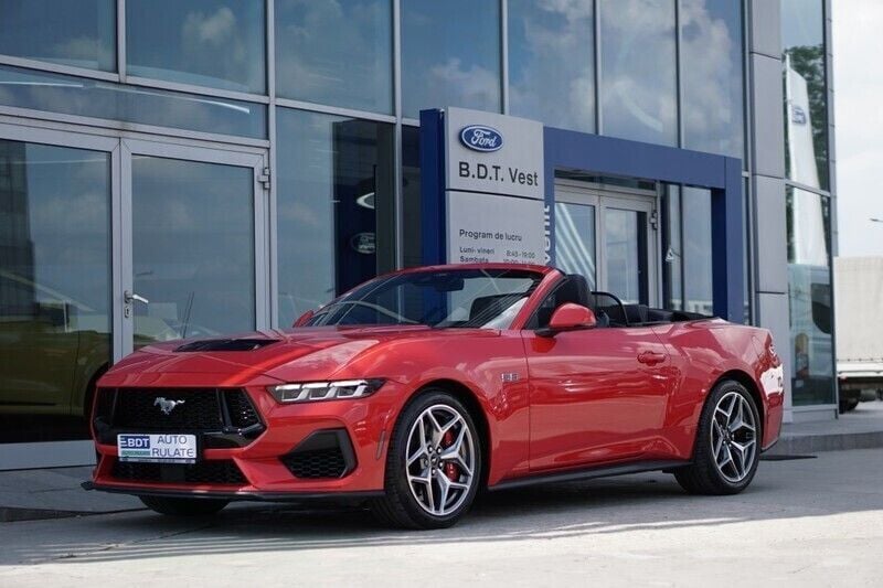 Rosu Utilizat 2023 Ford Mustang Cabrio | 53.900 EUR - Imagine 1/4