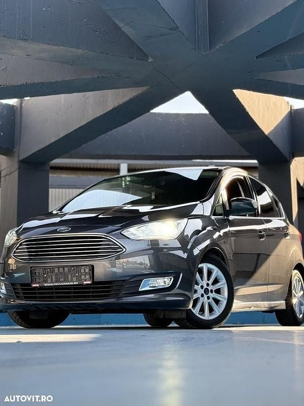 Gri Utilizat 2015 Ford C-MAX Titanium Monovolum | 7.499 EUR (Preț OK) - Imagine 1/4