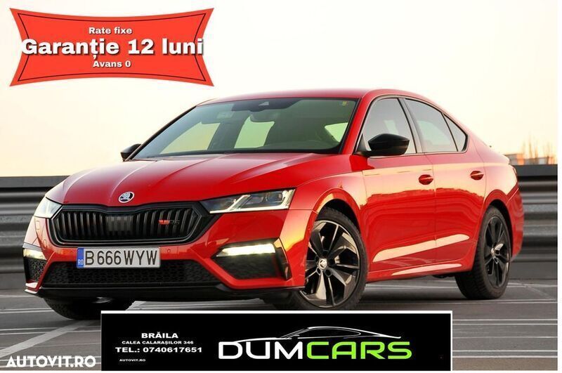 Rosu Utilizat 2022 Skoda Octavia RS Berlinǎ | 26.800 EUR (Scump) - Imagine 1/4
