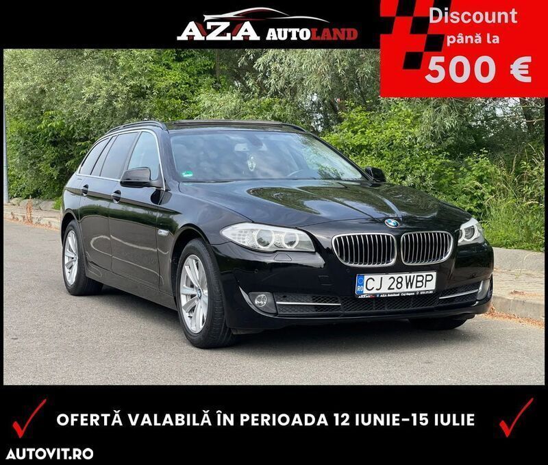 Negru Utilizat 2011 BMW 520 Break | 9.790 EUR (Preț OK) - Imagine 1/4