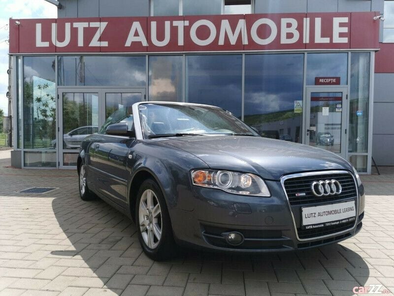 Second-hand Audi A4 Cabriolet S-Line 140 CP (102 kW) 2008 Gri Cabrio