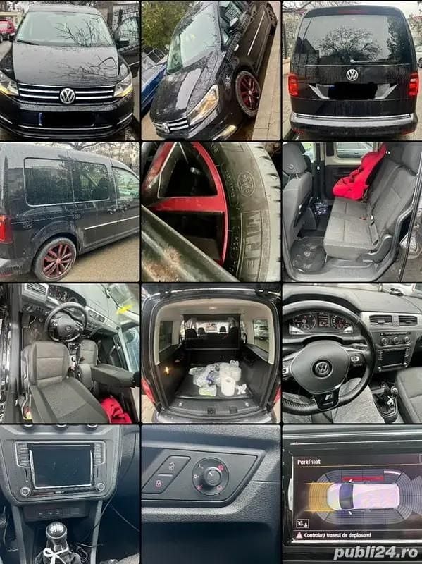 Second-hand VW Caddy 150 CP (110 kW) 2016 Negru Monovolum