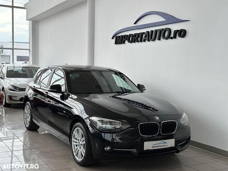 Negru Utilizat 2014 BMW 116 Sport Line Hatchback | 8.190 EUR (Preț OK) - Imagine 1/4
