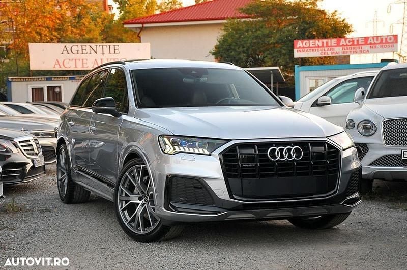 Culoareargint Second-hand 2020 Audi Q7 S-Line SUV | 45.850 EUR (Scump) - Imagine 1/4