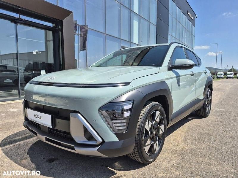 Culoareverde Nouă 2025 Hyundai Kona Premium SUV | 25.996 EUR (Preț OK) - Imagine 1/4