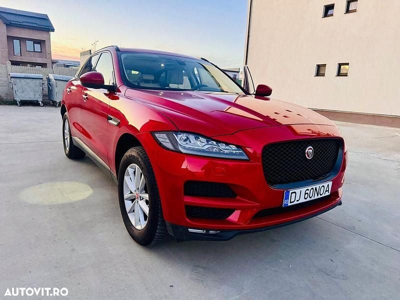 Culoarerosu Utilizat 2017 Jaguar F-Pace Pure SUV | 18.499 EUR (Puțin scump) - Imagine 1/4