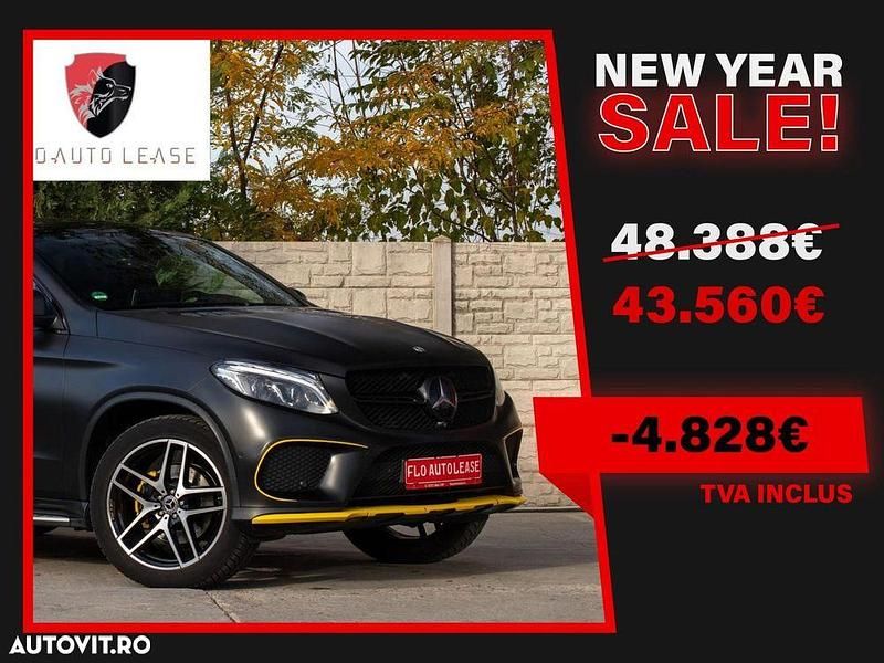 Second-hand Mercedes GLE350 258 CP (189 kW) 2018 Culoarenegru Coupe