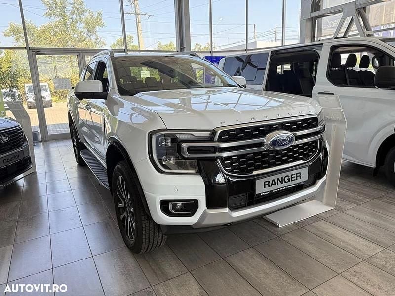 Alb Nouă 2025 Ford Ranger Platinum Pickup | 60.298 EUR (Puțin scump) - Imagine 1/4
