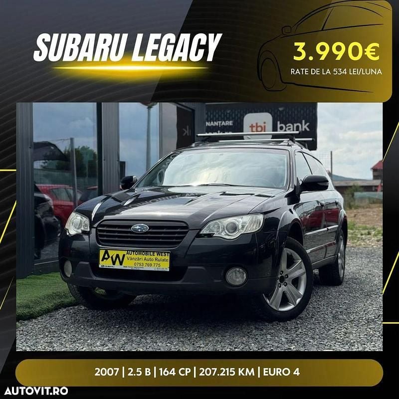 Culoarenegru Utilizat 2007 Subaru Outback SUV | 3.990 EUR - Imagine 1/4
