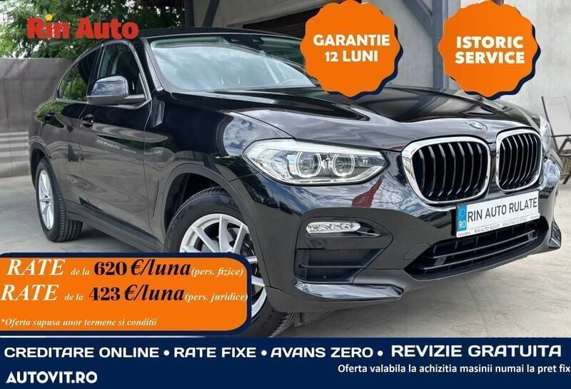 Negru Utilizat 2019 BMW X4 SUV | 26.490 EUR (Super Preț) - Imagine 1/4