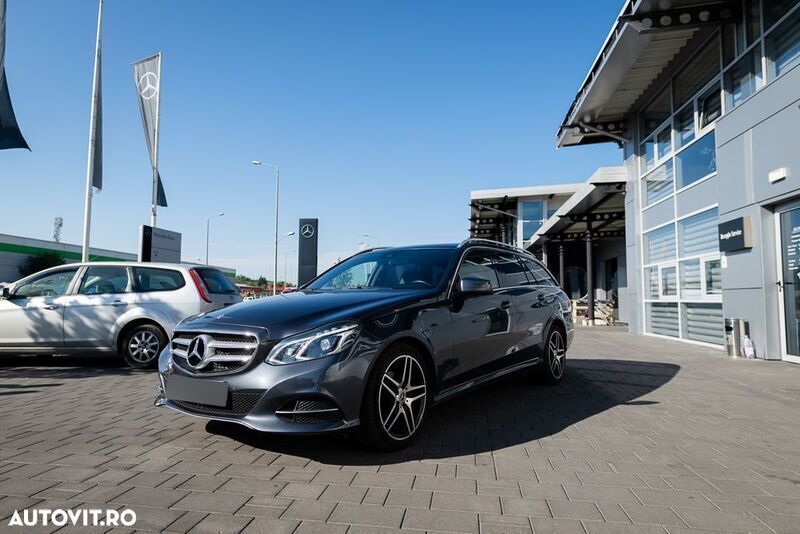 Gri Utilizat 2015 Mercedes E220 Avantgarde Break | 13.999 EUR (Super Preț) - Imagine 1/4