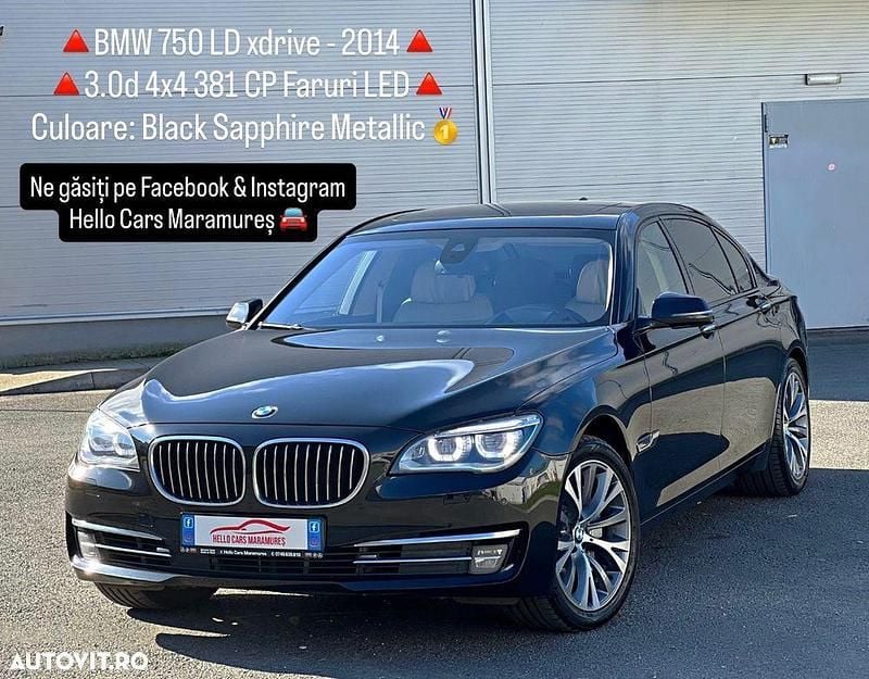 Second-hand BMW 750L Exclusive 381 CP (280 kW) 2014 Culoarenegru Berlinǎ