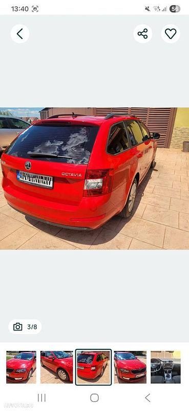 Second-hand Skoda Octavia Ambition 115 CP (84 kW) 2016 Culoarerosu Break