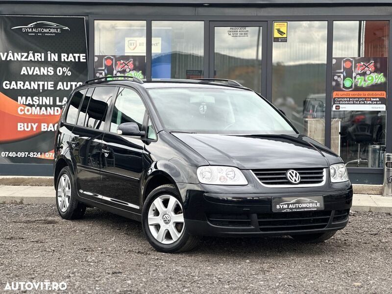 Negru Utilizat 2006 VW Touran Trendline Monovolum | 3.990 EUR (Puțin scump) - Imagine 1/4