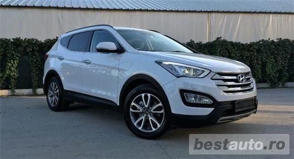 Second-hand Hyundai Santa Fe 197 CP (144 kW) 2013 Alb metalizat SUV