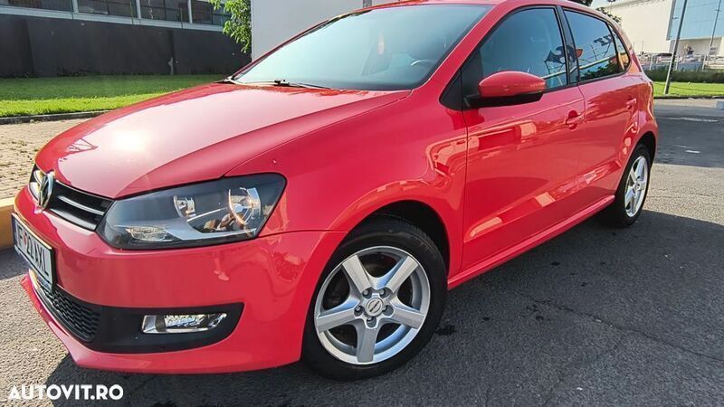Rosu Utilizat 2010 VW Polo Highline | 3.990 EUR (Preț OK) - Imagine 1/4