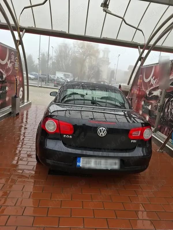 Negru Utilizat 2007 VW Eos Cabrio | 4.050 EUR (Puțin scump) - Imagine 1/4