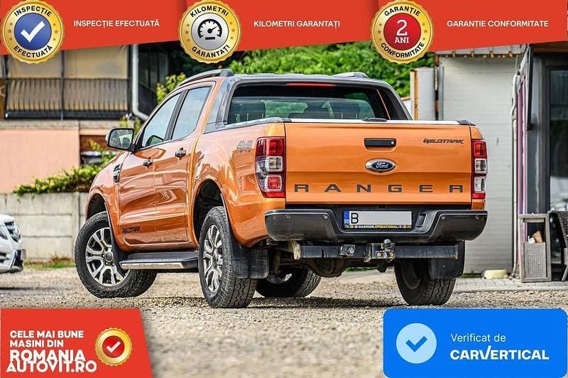 Second-hand Ford Ranger Wildtrack 200 CP (147 kW) 2018 Culoareportocaliu Pickup