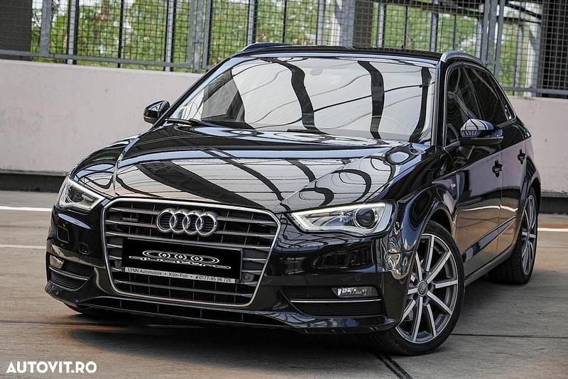 Culoarenegru Utilizat 2015 Audi A3 Sportback S-Line Break | 13.250 EUR (Preț OK) - Imagine 1/4