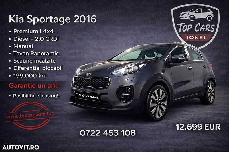 Second-hand Kia Sportage 185 CP (136 kW) 2016 Culoaregri SUV