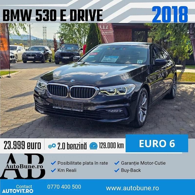 Culoarenegru Utilizat 2018 BMW 530e iPerformance Berlinǎ | 23.999 EUR - Imagine 1/4