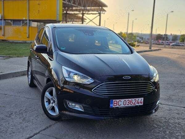 Negru Utilizat 2016 Ford C-MAX Titanium Monovolum | 8.590 EUR (Preț OK) - Imagine 1/4