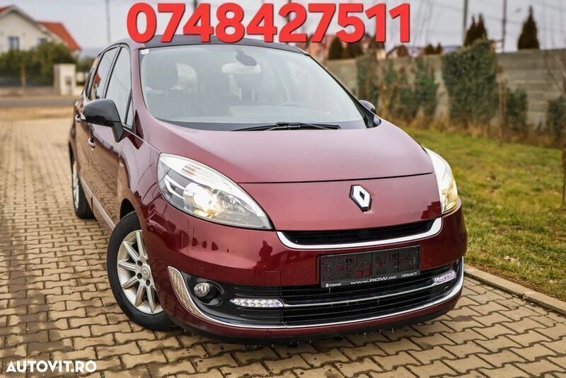 Rosu Utilizat 2012 Renault Scénic III Bose Edition Monovolum | 4.600 EUR (Preț OK) - Imagine 1/4