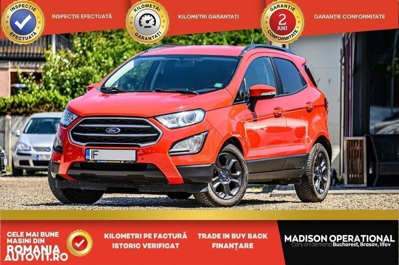 Rosu Utilizat 2018 Ford Ecosport SUV | 11.100 EUR (Super Preț) - Imagine 1/4