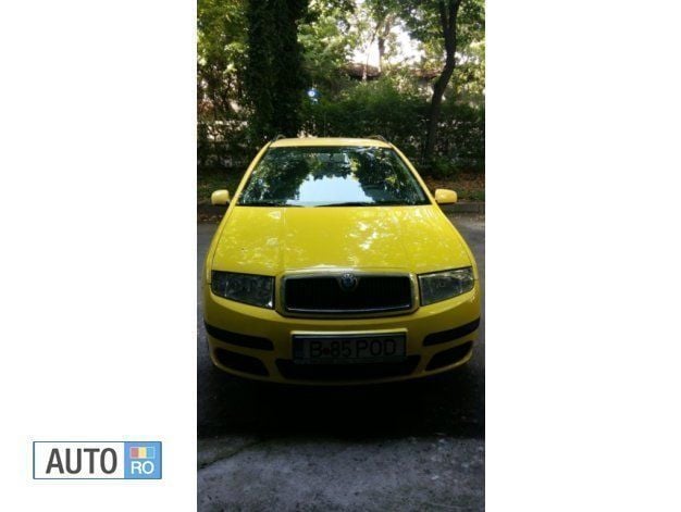 Second-hand Skoda Fabia 68 CP (50 kW) 2008 Galben Hatchback