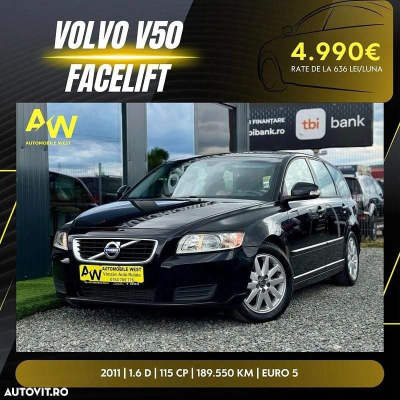 Culoarenegru Utilizat 2011 Volvo V50 Business Edition Break | 4.990 EUR - Imagine 1/4