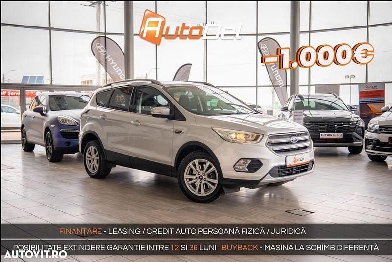 Gri Second-hand 2019 Ford Kuga Titanium SUV | 11.999 EUR (Preț bun) - Imagine 1/4