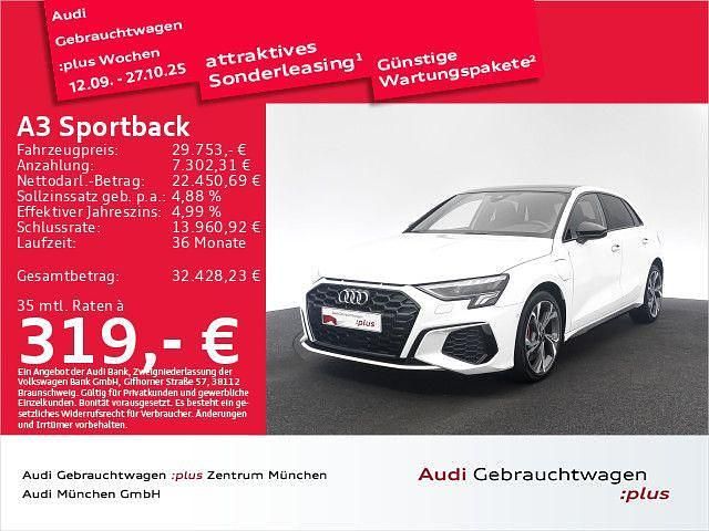 Utilizat 2021 Audi A3 Sportback e-tron S-Line Hatchback | 32.522 EUR - Imagine 1/1