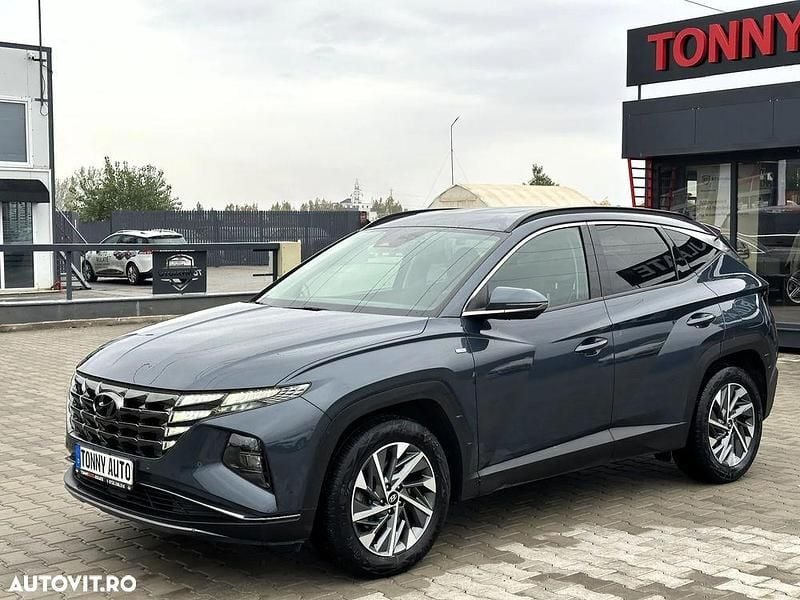 Culoarealbastru Utilizat 2021 Hyundai Tucson Trend SUV | 25.990 EUR (Scump) - Imagine 1/4