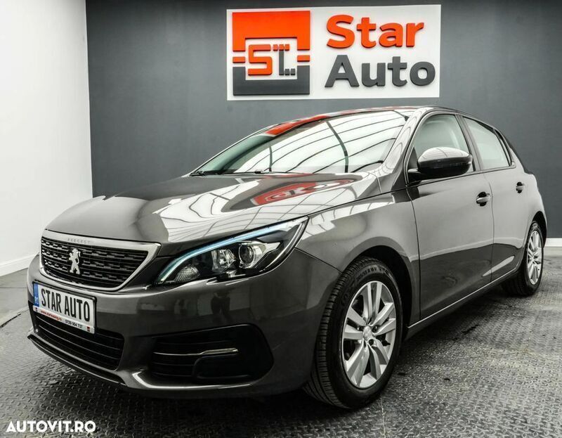 Gri Utilizat 2021 Peugeot 308 Allure Hatchback | 11.490 EUR (Preț OK) - Imagine 1/4