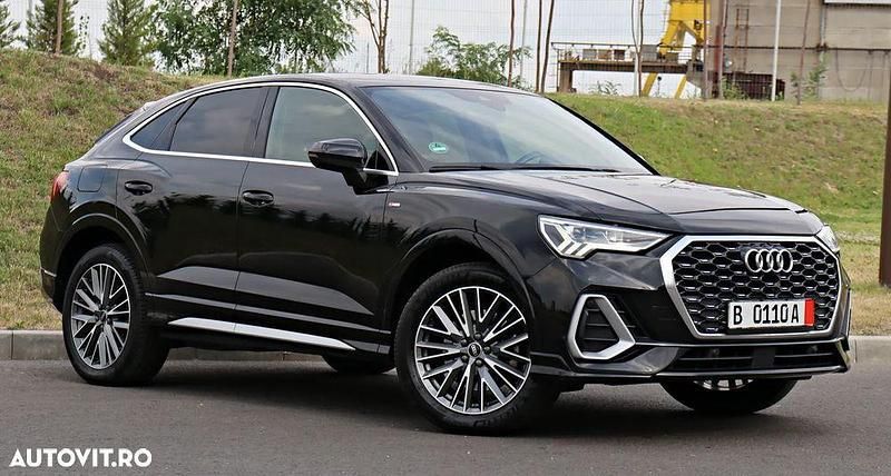 Negru Utilizat 2022 Audi Q3 Sportback S-Line SUV | 26.500 EUR - Imagine 1/4
