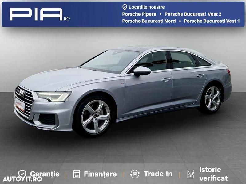 Gri deschis metalic perleffect Second-hand 2022 Audi A6 Sport Berlinǎ | 37.500 EUR (Super Preț) - Imagine 1/4