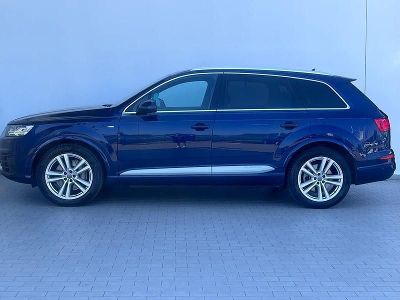 Second-hand Audi Q7 S-Line 286 CP (210 kW) 2019 Albastru inchis  metalic SUV