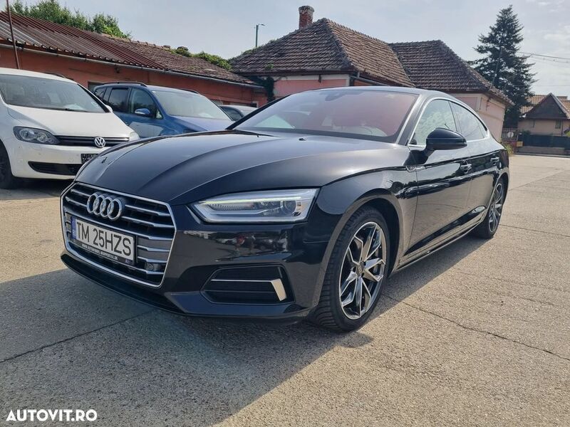 Negru Utilizat 2018 Audi A5 Sportback Coupe | 18.900 EUR (Preț bun) - Imagine 1/4