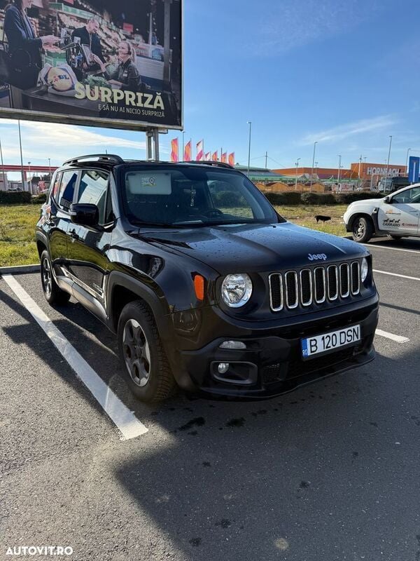 Negru Utilizat 2018 Jeep Renegade Sport SUV | 12.500 EUR - Imagine 1/4