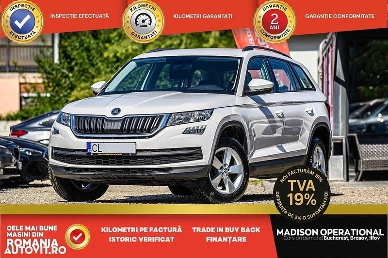 Culoarealb Utilizat 2018 Skoda Kodiaq Active SUV | 19.965 EUR (Preț bun) - Imagine 1/4
