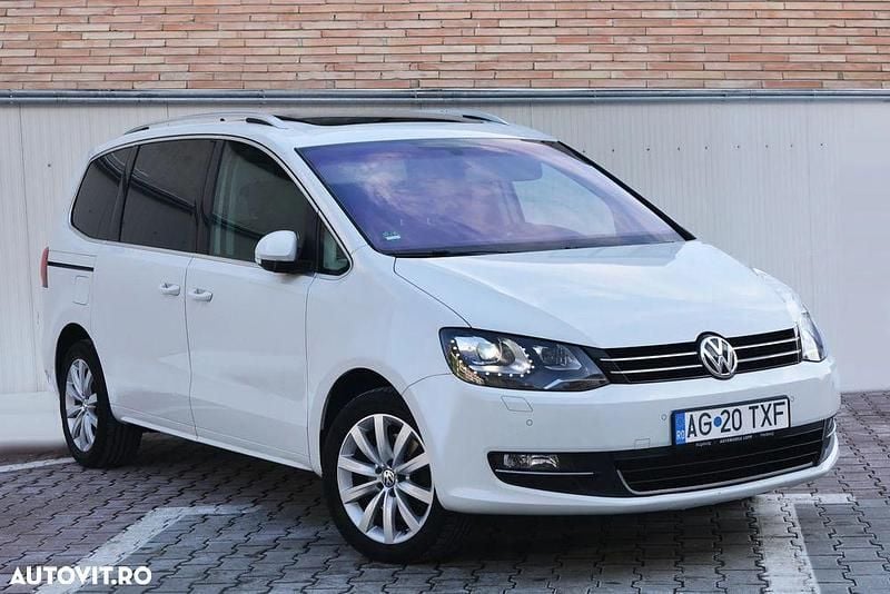 Alb Utilizat 2016 VW Sharan Highline Monovolum | 14.200 EUR (Super Preț) - Imagine 1/4